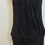 Laundry by Shelli Segal  Black Pleated Midi Dress Size 4 Photo 0