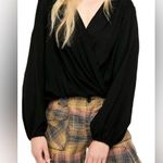 Free People  Check On It Wrap Top Photo 1
