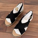 Dr. Scholl's Ember Espadrille Wedge Sandal Size 8 Black Photo 1