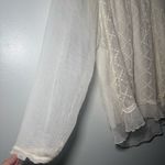 Vintage‎ Womens Top Sheer Victorian Embroidered Prairie Fairy Queen Elizabeth Size 0 Photo 3