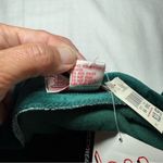 Energie NWT Bodywear bi Vintage 90s Green Velvet Long Sleeve Bodysuit Deadstock Photo 3