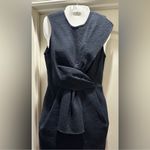 Timo Weiland Jaquared print Navy Sleeveless dress NWT size 4 Blue Photo 2