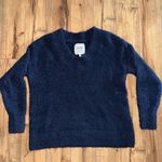 Aerie Dark blue boucle fuzzy sweater Photo 0