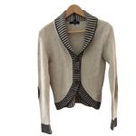 Vintage Weekend MaxMara Banshee Virgin Wool Blend Cardigan Beige Size Small Brown Photo 1
