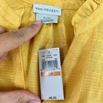 Van Heusen 🦋 NWT  Mustard Yellow Sleeveless Tank Top Blouse Small Photo 2