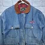Rode Walker Vintage Chore Barn Field Coat Blue Denim Jacket Men's Medium USA Photo 0