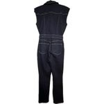 Good American Trucker Denim Jumpsuit in Dark Blue Wash Size S Photo 2