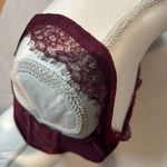 Victoria's Secret  Burgundy Lace Bustier Photo 7