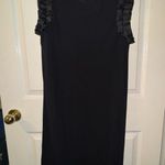 Tory Burch ‎ Black Sleeveless Ruffle Tie Back Mini Dress size M Photo 0