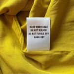 MIOU MUSE Mustard Yellow Linen Blend Crisscross Open Back Dress – Size M Size M Photo 13