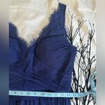Anthropologie BHLDN Hitherto x  Fleur Dress, size 10, navy blue tulle and lace Photo 13