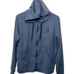 Peloton Logo Relaxed DreamBlend Hoodie Full Zip Fleece Sweatshirt Womens Size M Photo 0