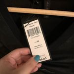 BCBG MAXAZRIA Black Leather Top Photo 4