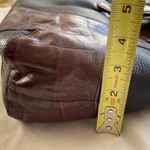 Brighton EMMA Tiny Woven Brown/Black Leather Print D330285 Western Vintage Bag Photo 7