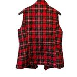 Relativity Relatively Black Red Plaid thin Quilted Lightweight Puffer Vest Photo 3