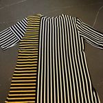 Fine Cotton Striped Black and Yellow T Photo 7