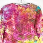 Willi Smith Eyelet Wonder  Small Cardigan Jacket‎ Handmade Tie Dye Open Lined 523 Photo 6