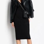 Black Cashmere Inverted Knot Midi Dress XS Photo 1