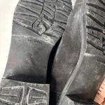 Stuart Weitzman  Black Suede Boots 8.5 - Side Zip, Leopard Lined, Made in Spain Photo 7