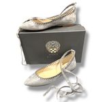 Vince Camuto  Reshila d'Orsay St Suede Studded Grey Ankle Wrap Design Size 9.5 Photo 2