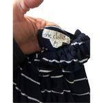 One Clothing  summer cotton striped navy dress size medium rope shoulders sun dre Photo 4