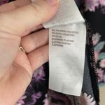 Bob Mackie  xl floral purple black blouse button down Photo 4