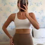 Athleta  Sports Bra White Small Photo 0