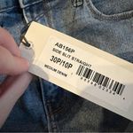 Just USA  High Rise Medium Wash Ankle Side Slit Straight Leg Jeans Sz 30P/10P NEW Photo 7