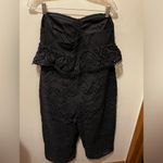 Topshop Black Broderie Anglaise Jumpsuit Sz 12 Photo 5