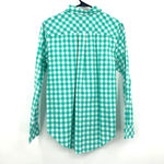 Vineyard Vines  size 4 relaxed fit‎ 100% cotton green and white gingham button up Photo 1