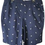 Allure Navy Blue Women's Shorts with White Pattern Size 18W Photo 0