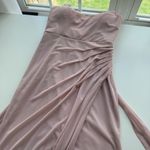Azazie  Blush Pink Maxi Dress Photo 7