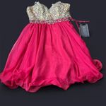 Mac Duggal NWT  embellished short prom homecoming event dress 81928N fuschia sz 2 Photo 2