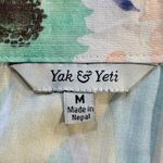 Yak & Yeti Patchwork Floral Button Front Midi Dress Size Medium🧡 Green Photo 7