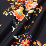 Berlook Black Reversible Floral Halter Bikini Set Size M Photo 6