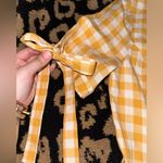 English Factory Rare Anthropologie Yellow & White Checkered Dress Sz. S Photo 2