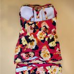 Seafolly Raspberry Pink Multicolor Floral Kabuki Bloom Bikini Swim Suit Sz 10 US Photo 5