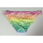 Sugarfix Sugar Free Green Rainbow Paisley Print Boho Bohemian Bikini Bottoms Swimwear Bathing Suit Size S 💚✨  Photo 1