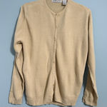 Carolyn Taylor  Button Down Cream Sweater Small Photo 0