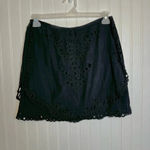 IRO  Carina Black Eyelet Lace Mini Skirt Women’s Medium (30” Waist) P47 Photo 4