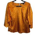 Marc New York  Andrew Marc Leopard Copper Blouse Size XL Work Career Fall Photo 0