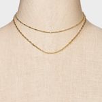 A New Day Layered Gold Chain Necklace Photo 1