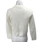 ZARA White Button Down Pockets Long Sleeve Knit Cardigan Sweater Jacket Top Sz S Photo 1
