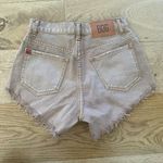 BDG Urban Outfitters - Cheeky Denim Shorts in Light Tan Photo 3