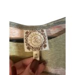 Truself PInk Green White Striped Short Sleeve Front Knot Blouse Women Sz S Photo 6