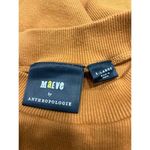 Maeve  Anthropologie Womens Size XL Shirt Short‎ Sleeve Ribbed Mustard Yellow. Photo 2