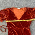 Baltic Born Meghan Terracota Velvet Wrap Maxi Dress Photo 9