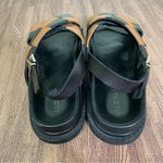 ALOHAS  Marshmallow Scacchi Leather Crossover Sandals Black Brown‎ 42 11 11.5 Photo 4
