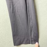 Lululemon Fast Free Crop Nulux 19" Dark Gray Reflective Detail Women's Size 8 Photo 3