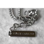 Vince Camuto  Silver Tone Studded Curved Bar 16" Choker 2" Extension Necklace Photo 2